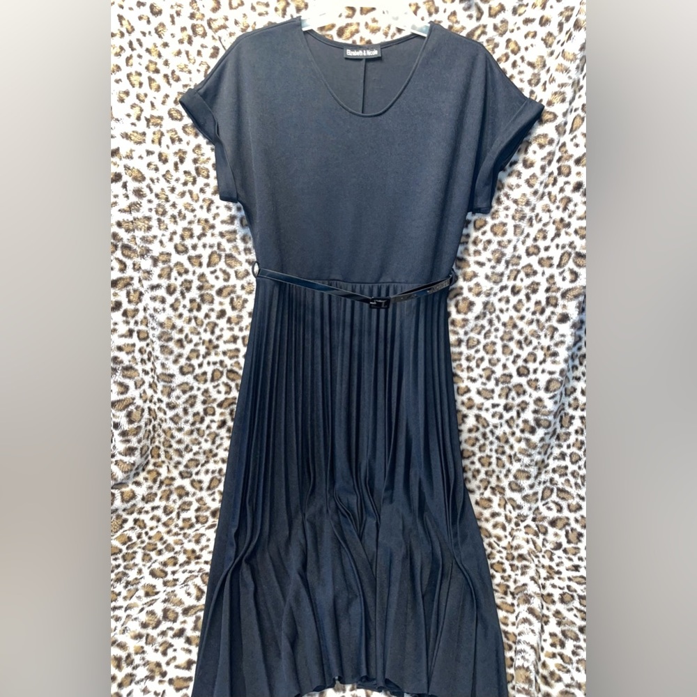 Only Worn Once Black Pleated Dress
